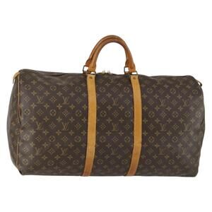 LOUIS VUITTON Monogram Keepall 60 Boston Bag M41422 LV Auth am10371